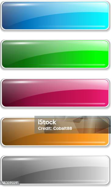 Patterned Web Button Icons For Computer Website Buttons Stock Illustration - Download Image Now - Blue ...