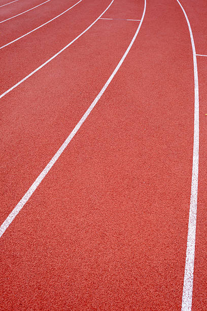 istock Running track lines on a sunny day 183597142