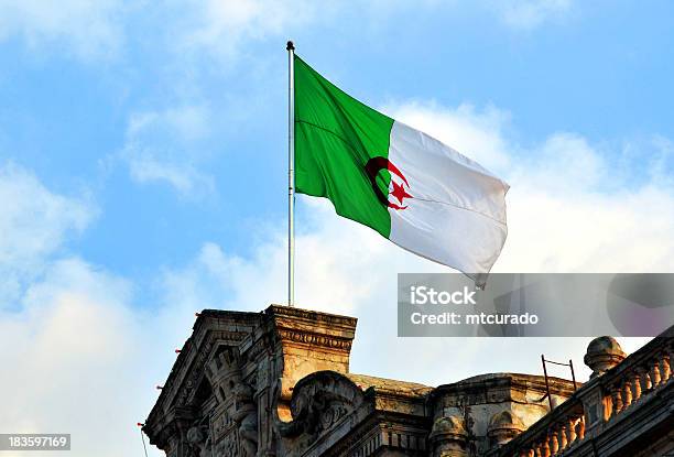 Oran Algeria Algerian Flag City Hall Stock Photo - Download Image Now - Algeria, Algerian Flag, Oran - Algeria