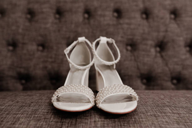 istock Pearl White Wedding Shoes 1835979704