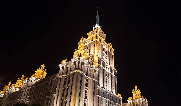 istock High-rise building at night, Moscow, Russia 183598392
