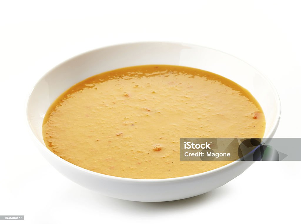 bowl of squash soup Appetizer Stock Photo