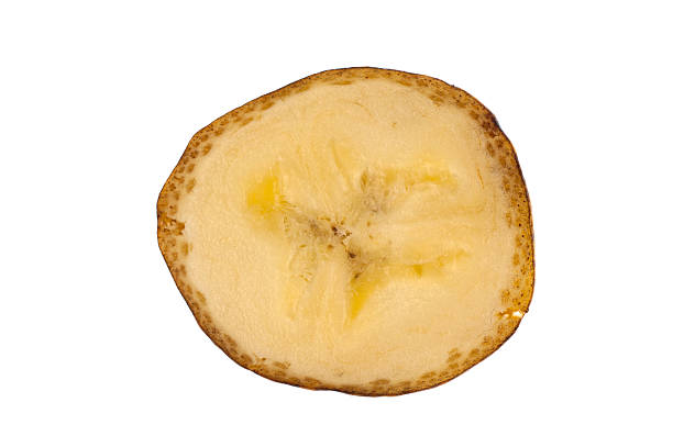 istock Cross section of banana isolated in white 183604985