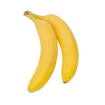 Banana isolated on white background.