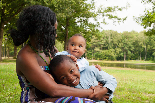 istock African mother and her children 183606772