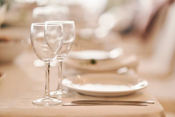 istock Table set for an event party or wedding reception. 1836082055