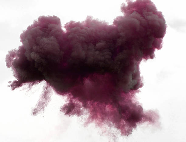 istock immense magenta cloud in the sky above with smoke 183613204