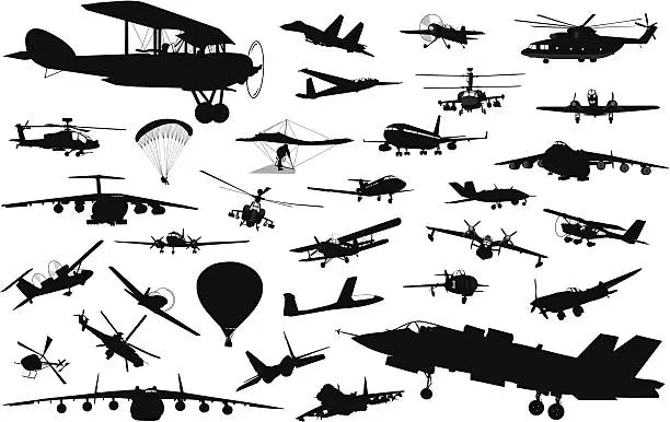 Vector illustration of Aviation