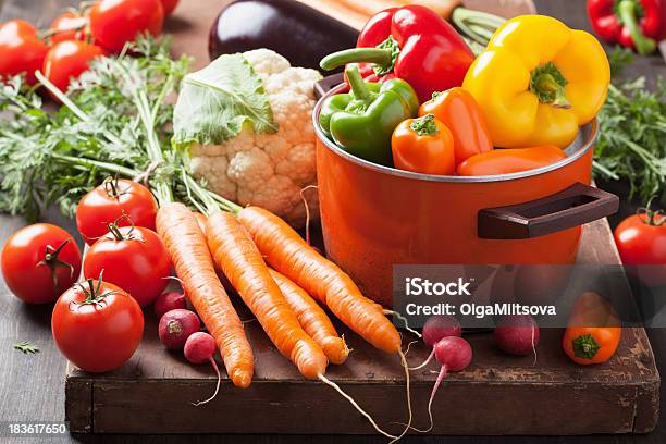 Various Fresh Vegetable Stock Photo - Download Image Now - Bell Pepper, Carrot, Casserole