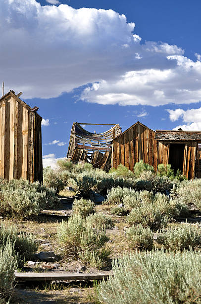 istock Broken houses in Ghost Town Bodie 183622295