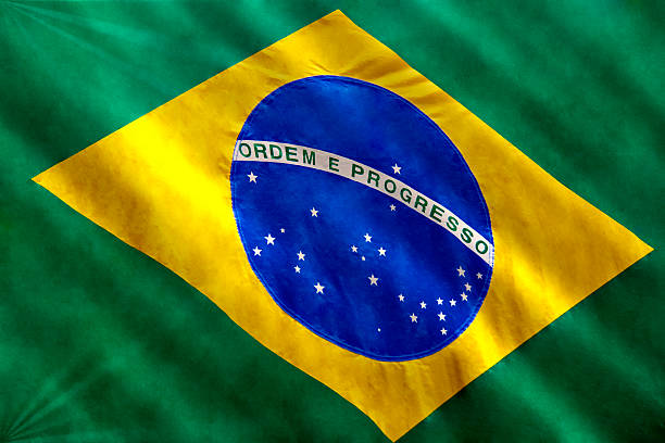 Brazilian flag stock photo