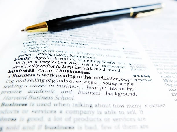 istock Definition of the Word - Business, with Solid Pen 183623414