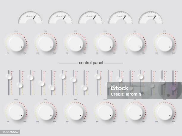 Control Panel Simple Figure Control Panel Stock Illustration - Download Image Now - Knob, Dial ...