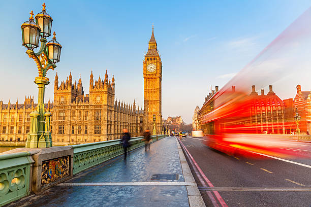 istock Big Ben and red double-decker bus, London 183625769