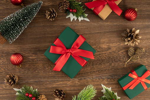 Christmas, Gift, Christmas Present,  Wood - Material