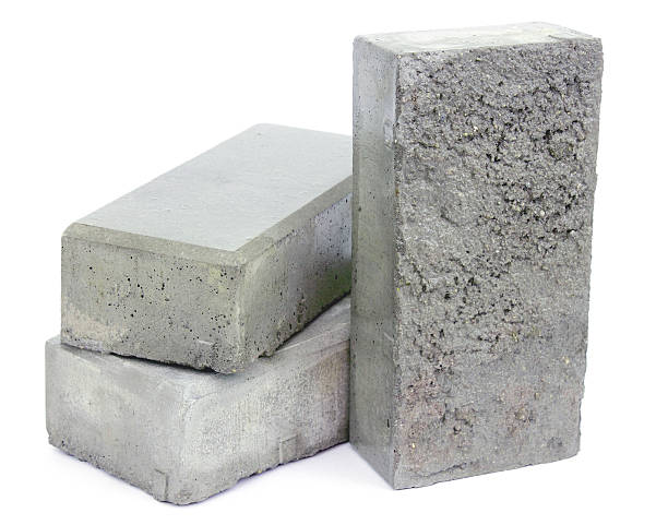 betonu bloków - brick single object solid construction material zdjęcia i obrazy z banku zdjęć