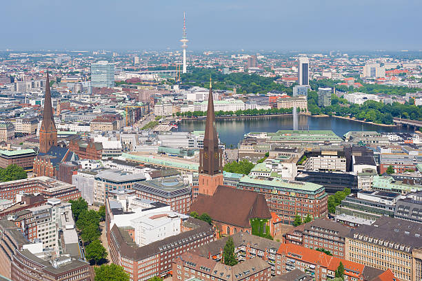 istock Hamburg under the blue sky 183627846