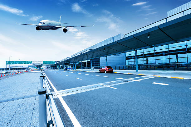 istock Shanghai Pudong Airport road 183628259