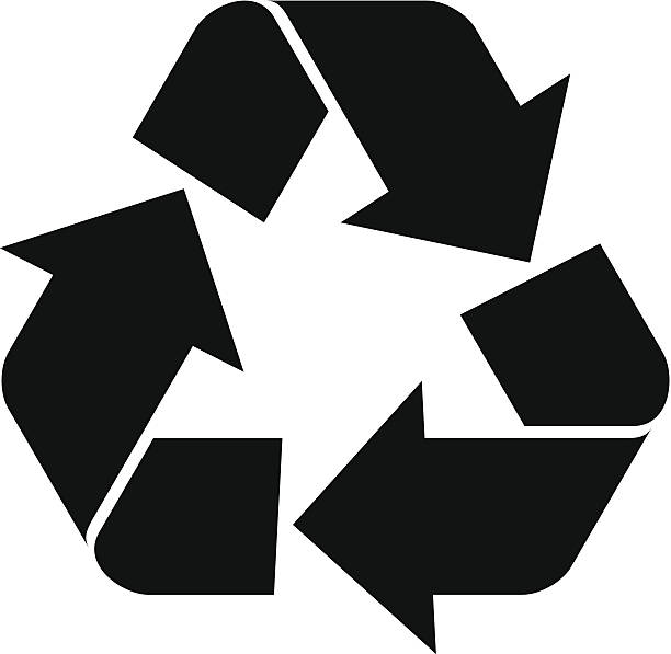 ilustraciones, imágenes clip art, dibujos animados e iconos de stock de vector símbolo de reciclaje - recycling
