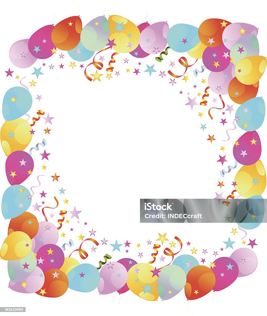 Frame Simple Baloon Balloon Frame Stock Illustration - Download Image Now - Balloon ...