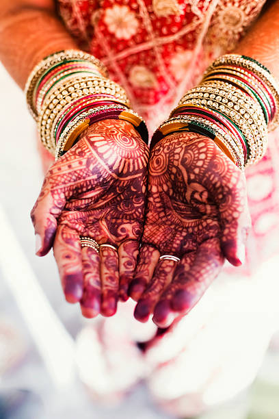 istock Two hands cupped together palm up displaying henna tattoos 183634194