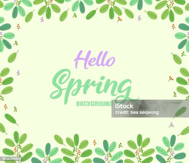 Spring Stock Image Pdf Spring Image Template Stock Illustration - Download Image Now ...
