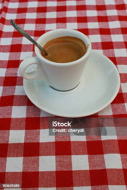 Ora Del Caffè - Fotografie stock e altre immagini di A quadri - A quadri, Bevanda analcolica, Bianco