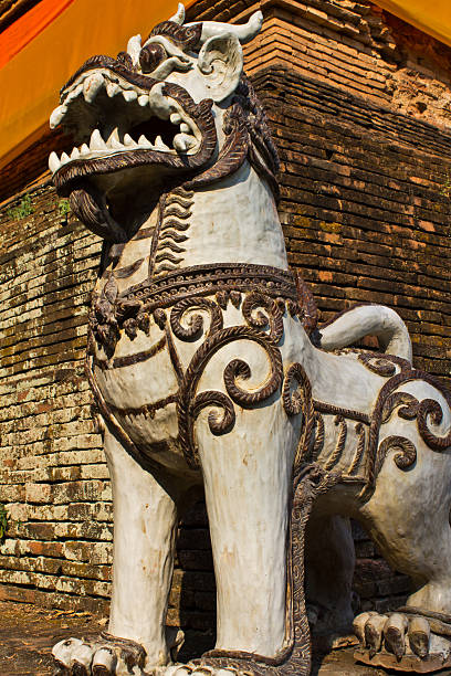 istock Singha Statue in Wat Lokmolee 183635980