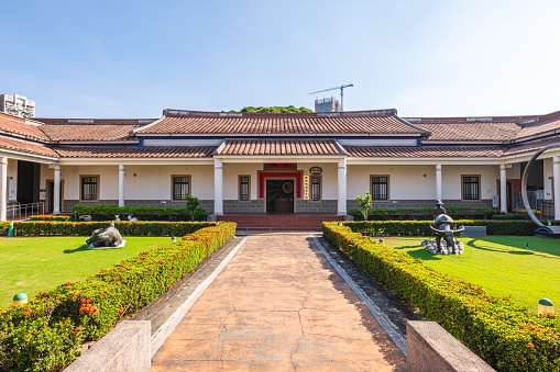 November 23, 2023: Kaohsiung Hakka Cultural Museum, a cultural museum in Kaohsiung, Taiwan is dedicated to the Hakka culture, displaying artifacts. the construction was completed in November 1998.
