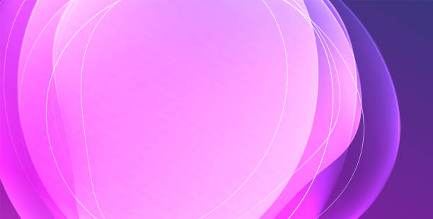 istock Colorful transparent flowing fluid shapes with glow effect geometric background. Wavy lines round forms. Vector illustration For Wallpaper, Banner, Background, Card, Book Illustration, landing page 1836375057
