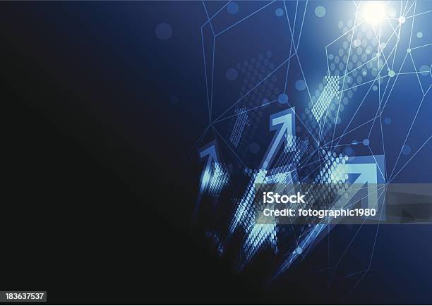 Networking Concept Background Stock Illustration - Download Image Now - Abstract, Arrow Symbol, Backgrounds