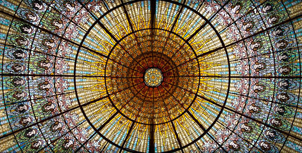 istock Modern stained glass in Barcelona 183639377