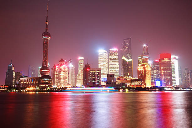 istock Shanghai Pudong cityscape viewed from the Bund 183639917