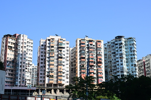 Residential building in Kwun Tong district, Hong Kong - 11/27/2023 13:36:36 +0000.