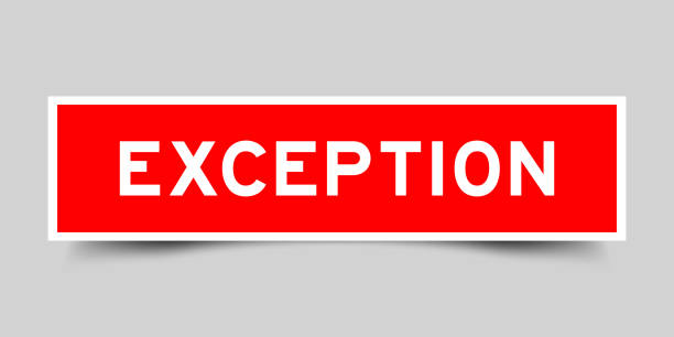 290+ Exception Stock Illustrations, Royalty-Free Vector Graphics & Clip ...