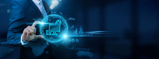 istock Businessman analyzing financial business data graph, organizing data management and calculating strategic data for achieving growth target and informed decision-making. Strategy for effective data management. 1836471501