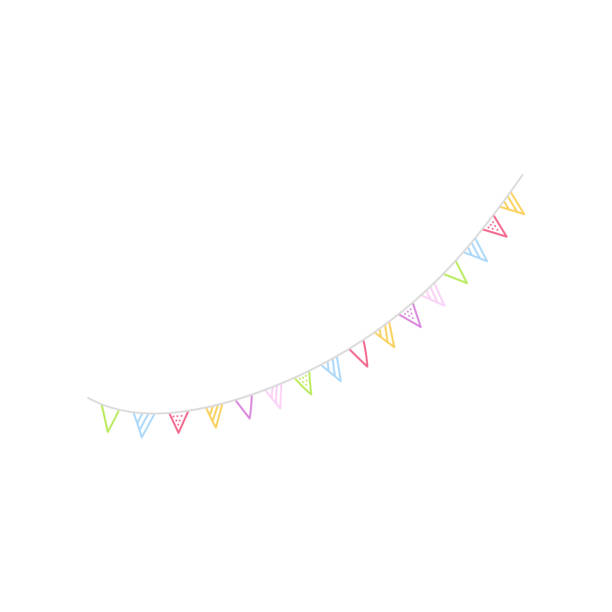 istock Colorful party flags decorated at parties, gatherings, celebrations. 1836473702