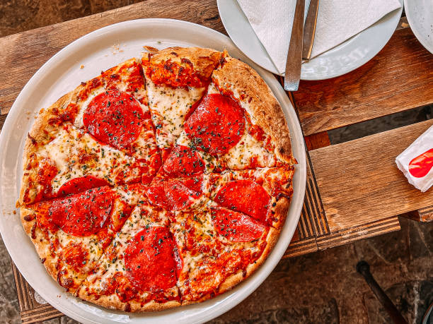 istock Traditional italian pizza Alla Diavola 1836563919