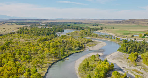 istock Yellowstone River on a Cloudy Day in Sweet Grass County, Montana 1836635910