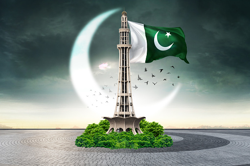Minar-e-Pakistan, where the Declaration of the Independence of Pakistan Resolution were passed in the year 1940.