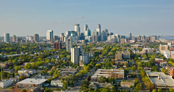 istock Wide Streets Running Through Philips Towards Downtown Minneapolis - Aerial 1836645840