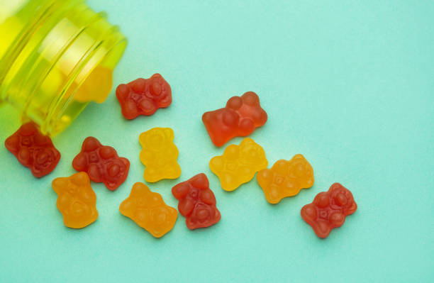 istock Vitamins for children,   jelly gummy bears candy 1836662619
