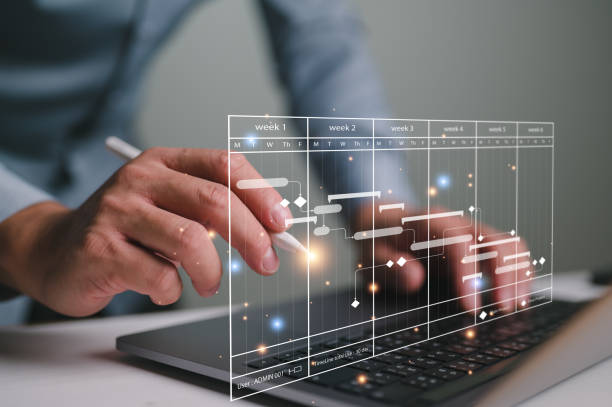 istock Analyst working in Business Analytics and Data Management System to make report with KPI and metrics connected to database. Corporate strategy for finance, operations, sales, marketing. 1836667459