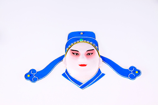 Peking Opera face clay sculpture, Chinese traditional arts and crafts