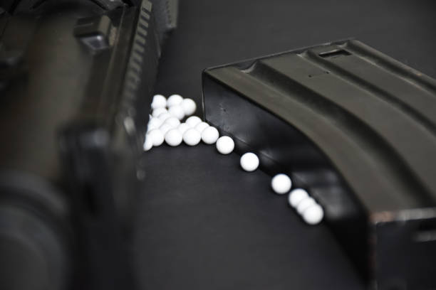 istock BB gun or airsoft gun with ballets 1836704375