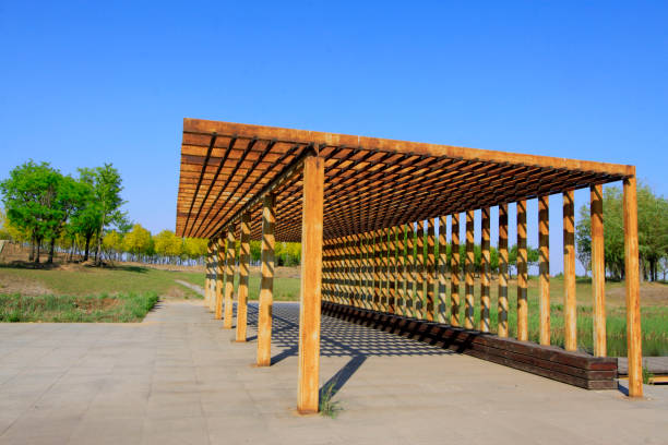 istock Oxidation rust steel beams in the park 1836711488