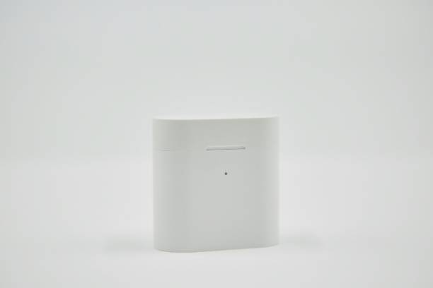 istock A box of headphones on a white background. New technologies. 1836792981