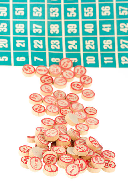 istock Wooden numbers used for bingo 183682773