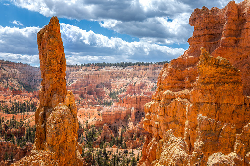 Scenic view over the Bryce Canyon National Park, USA