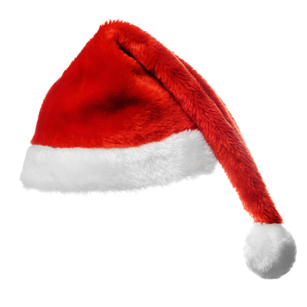 istock Xmas santa hat,  isolated on white 183686363